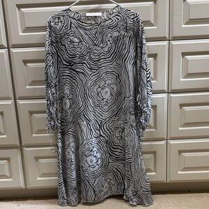 See By Chloe Black and White Midi Dress